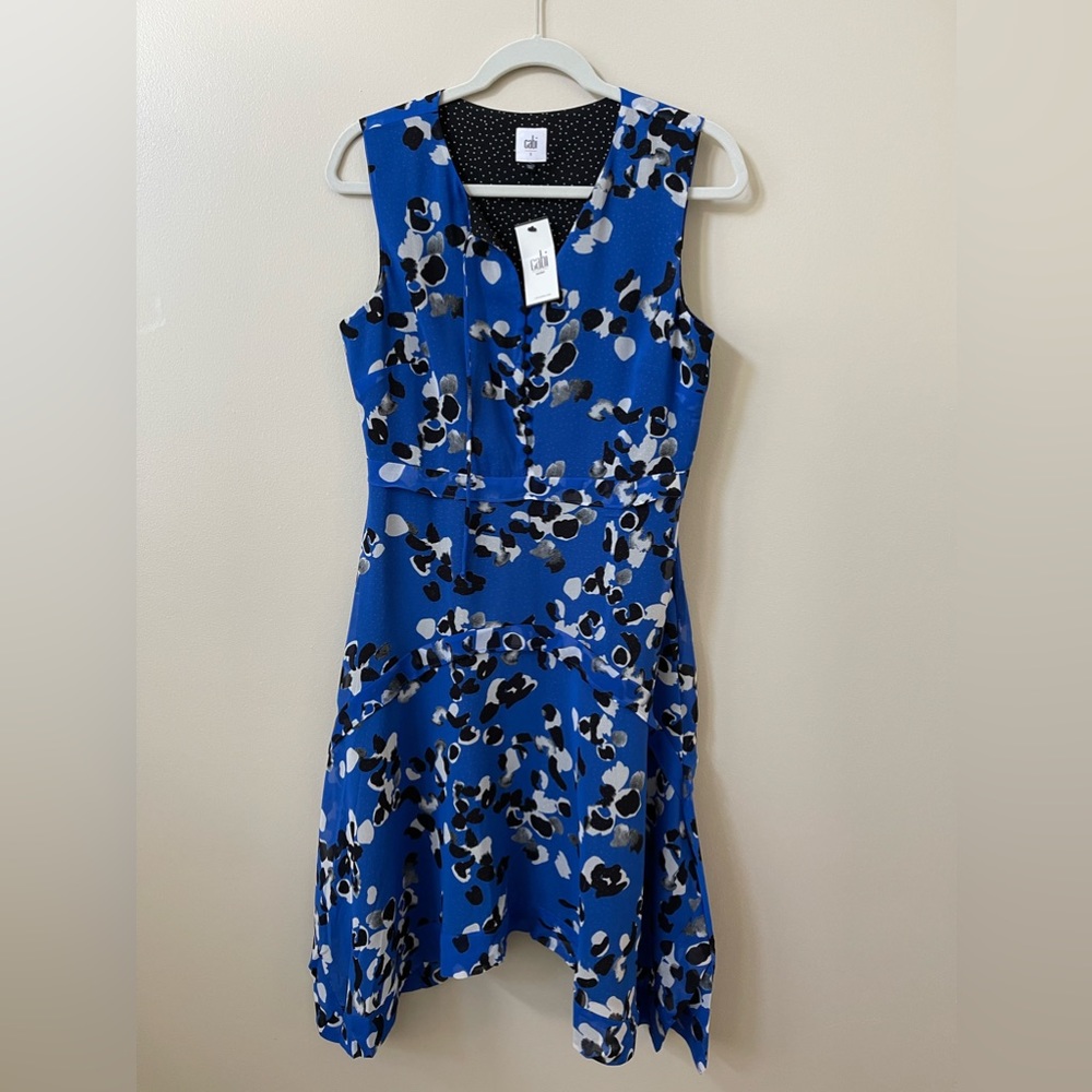 Cabi floral print dress with asymmetric hem